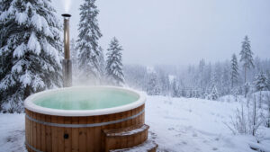 Hottub in de winter